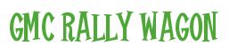 Rendering -GMC RALLY WAGON - using Cooper Latin