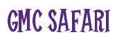 Rendering -GMC SAFARI - using Cooper Latin