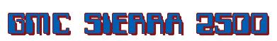 Rendering -GMC SIERRA 2500 - using Computer Font