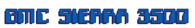 Rendering -GMC SIERRA 3500 - using Computer Font
