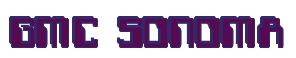 Rendering -GMC SONOMA - using Computer Font