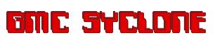 Rendering -GMC SYCLONE - using Computer Font