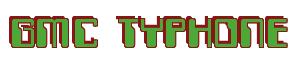 Rendering -GMC TYPHONE - using Computer Font