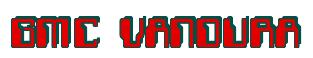 Rendering -GMC VANDURA - using Computer Font