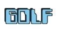 Rendering -GOLF - using Computer Font