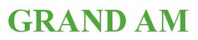 Rendering -GRAND AM - using Times New Roman Bold