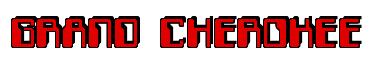Rendering -GRAND CHEROKEE - using Computer Font