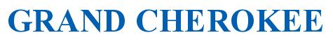 Rendering -GRAND CHEROKEE - using Times New Roman Bold