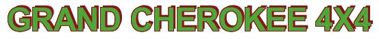 Rendering -GRAND CHEROKEE 4X4 - using Arial Bold