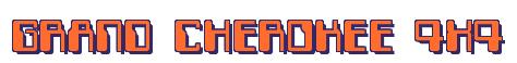 Rendering -GRAND CHEROKEE 4X4 - using Computer Font