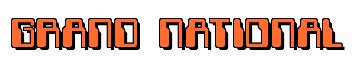 Rendering -GRAND NATIONAL - using Computer Font