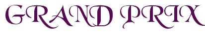 Rendering -GRAND PRIX - using Black Chancery