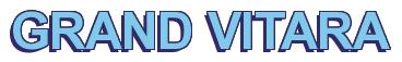 Rendering -GRAND VITARA - using Arial Bold