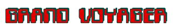 Rendering -GRAND VOYAGER - using Computer Font