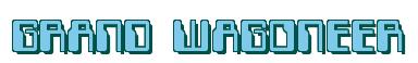 Rendering -GRAND WAGONEER - using Computer Font