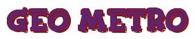 Rendering -Geo METRO - using FinkBold