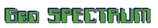 Rendering -Geo SPECTRUM - using Computer Font