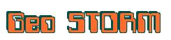 Rendering -Geo STORM - using Computer Font