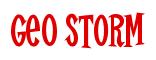 Rendering -Geo STORM - using Cooper Latin