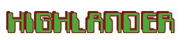 Rendering -HIGHLANDER - using Computer Font