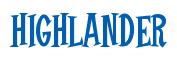 Rendering -HIGHLANDER - using Cooper Latin