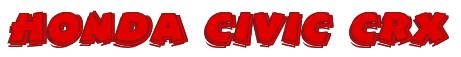 Rendering -Honda CIVIC CRX - using Comic Strip