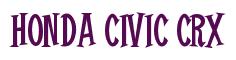 Rendering -Honda CIVIC CRX - using Cooper Latin