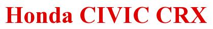 Rendering -Honda CIVIC CRX - using Times New Roman Bold