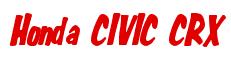 Rendering -Honda CIVIC CRX - using Big Nib
