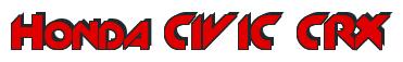 Rendering -Honda CIVIC CRX - using Machine