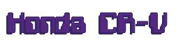 Rendering -Honda CR-V - using Computer Font