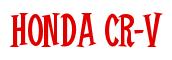 Rendering -Honda CR-V - using Cooper Latin