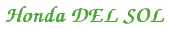 Rendering -Honda DEL SOL - using Zapf Chancery