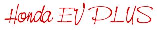 Rendering -Honda EV PLUS - using Neville Script