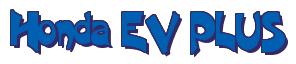 Rendering -Honda EV PLUS - using Crane