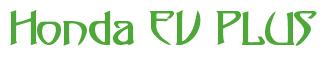 Rendering -Honda EV PLUS - using Saga
