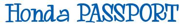 Rendering -Honda PASSPORT - using Whoa Whoa
