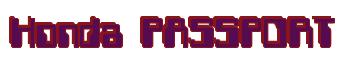 Rendering -Honda PASSPORT - using Computer Font
