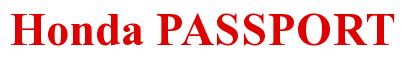 Rendering -Honda PASSPORT - using Times New Roman Bold