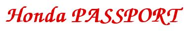 Rendering -Honda PASSPORT - using Zapf Chancery
