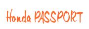 Rendering -Honda PASSPORT - using Memo