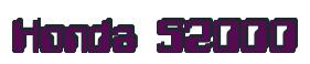 Rendering -Honda S2000 - using Computer Font