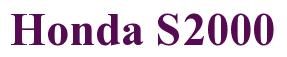Rendering -Honda S2000 - using Times New Roman Bold