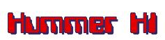 Rendering -Hummer H1 - using Computer Font