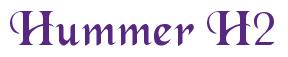 Rendering -Hummer H2 - using Black Chancery
