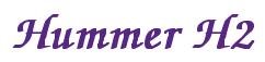 Rendering -Hummer H2 - using Zapf Chancery