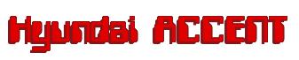 Rendering "Hyundai ACCENT" using Computer Font
