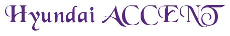 Rendering "Hyundai ACCENT" using Black Chancery