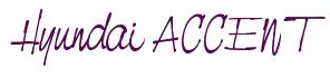 Rendering "Hyundai ACCENT" using Neville Script