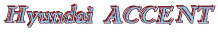 Rendering "Hyundai ACCENT" using Romana